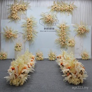 T Table Decoration Flower Hanging Flower Stage Champagne Decoration Welcome Wedding Whole Set of Cor