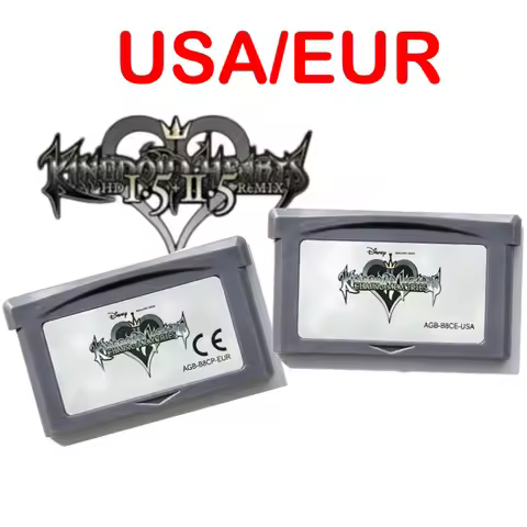 GBA Game Cartridge Kingdom Hearts Chain of Memories Retro Game for GBA SP NDS Classic Video Games Co
