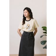 Bonnie Beagle Tee Mustard