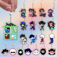 Cartoon Homestuck Keychain Accessories Bag Charms Dave Strider John Egbert Karkat