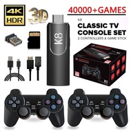 K8 game stick 40000 games Classic 8K Tv Game Console Set Controllers Stick Hd Built-In 3D PSP
