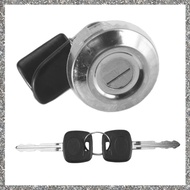 (GJFZ) Fuel Door Lock Cylinder & Key 69057-90A02 Replacement for Land Cruiser FJ60 FJ62 1980-1990