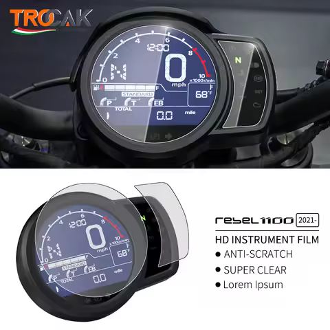 2 Set For Honda Rebel CMX 1100 CMX1100 Rebel1100 Cluster Scratch Meter Film Dashboard Cover Screen P