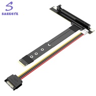 PCIe X16 to M. 2 NVMe Riser Card Gen3.0 M2 Key-M PCI-Express Extension Cable(2280)- 20CM Length