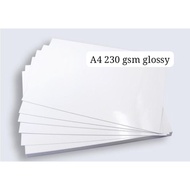 A4 230 GSM GLOSSY PHOTO PAPER, 10 SHEETS