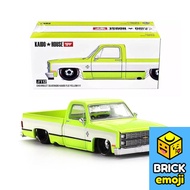 Mini GT x Kaido House Chevrolet Silverado Kaido Flo Yellow V1 1/64 KHMG112 Đồ chơi mô hình xe hơi