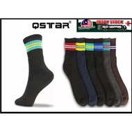 3pairs Qstar medium polyester sports socks