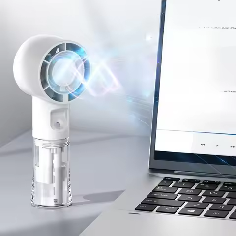 New F1 Handheld Spray Fan Desktop Hydrating and Humidifying Fan USB Charging Student Outdoor Portabl