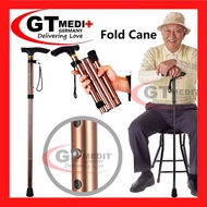 Walking Stick Foldable Adjust Height foldable stick tongkat lipat Tongkat Orang Sakit Tongkat Orang 
