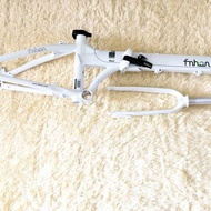 PUTIH Frame Fork FNHON BLAST White Discbrake 20inc New Without Handlepost