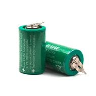 (2-Pack) CR1/2AA-SLF 3V Lithium Battery, Replacement for VARTA CR 1/2 AA Series, with Tabs 2 Pin (10