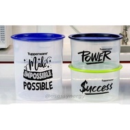 Tupperware One Touch Topper Medium 1.4L (2) / One Touch Canister Medium 3L (1)
