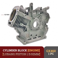 MESIN CYLINDER BLOCK GX460 ENGINE BLOCK GX460 18HP 20HP DIAMETER 92MM