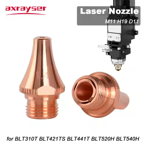 3D Laser Cutting Nozzles M8 H19 D11 Caliber 1.0-5.0 For Boci Laser Cutting Head BLT310T BLT421TS BLT