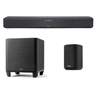 Denon Home Sound Bar 550-3D Sound, Dolby Atmos & DTS:X, HEOS Built-in Home Subwoofer HEOS Built-in, 