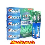 [ Tặng kèm bàn chải ] Kem đánh răng Crest Complete whitening Scope 232g - 206g - 184g