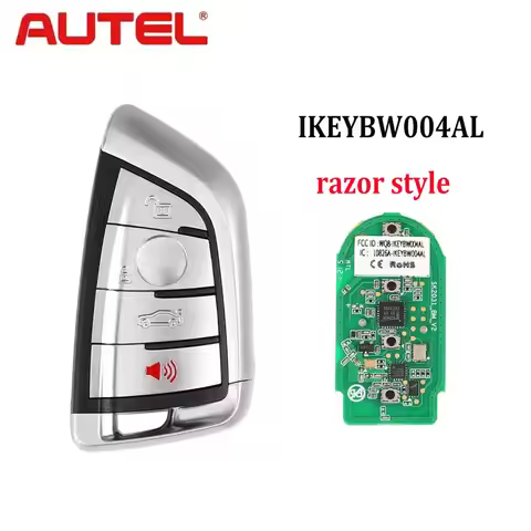 Autel BW004AL Universal Smart Key 4 Buttons Car Key for BMW Ikeybw004al Program with Maxiim Km100 E 