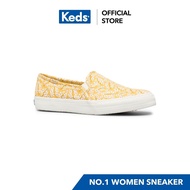 KEDS WF65058 DOUBLE DECKER FLORAL/YELLOW Women's sneakers slip-on yellow good