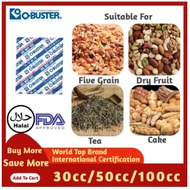 O-buster Oxygen Absorber (world top brand) 30cc/50cc/100cc Bread/Cake/Herd/Grain/Dries food/Mooncake