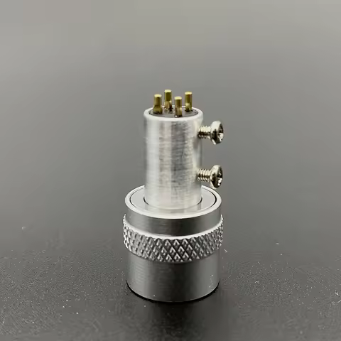 SME Type Turntable Tonearm Socket Connector With 24K Gold Plated Pin Plays vinyl discs Turntable acc