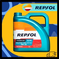 REPSOL ELITE Evolution Long life MLX ENGINE OIL 5W-30 4L API SN/CF FULLY SYSTHETIC 10,000K MILEAGE