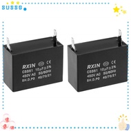 SUSSG Ceiling Fan Capacitor, Single Insert CBB61 10uF 450V AC, High-quality 47x25x42.5mm Metalized P