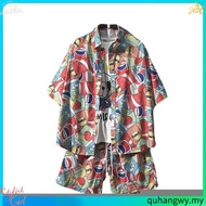 READY STOCK Men Hawaii Women Beach T-shirt Hawaii shirt men baju hawaii lelaki bunga pantai retro ba