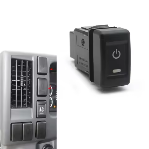 1PC Car Fog light Music LED Exhaust Pipe Headlights Power Electronic Dog Switch Button Use For Isuzu