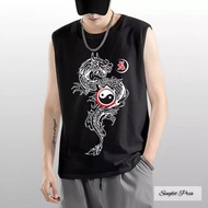 Oblong Singlet T-shirt / Dragon T-shirt / available in Size L.XL .XXL XXL XXL