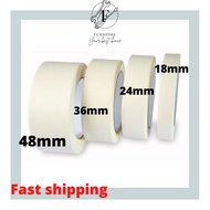 FurHome Masking Tape 18mm 24mm 48mm 72mm (20m Length)