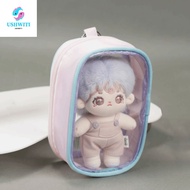 MLINX Doll Storage Bag, Zipper Display 10cm Transparent Doll Bag, Dolls Walking Bag Clear PVC Portab