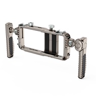 Universal Smartphone Video Rig with Handles 67mm Filter Adapter Phone Cage for iPhone 14 13 15 Pro M