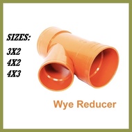 ⇦ ▼ ☀ PVC Orange Wye 4x2" 2x3" 4x3" (per pc) PVC Pipe Sanitary Orange Fittings