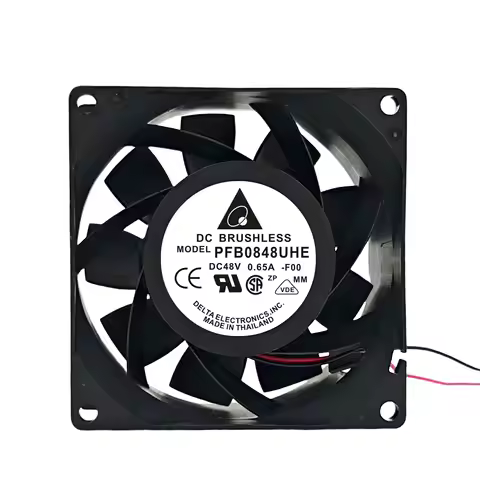 Delta Electronics PFB0848UHE DC 48V 0.65A 80x80x38mm 2-Wire Cooling Fan