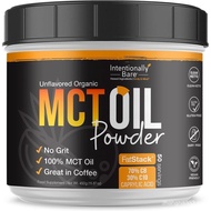 Intentionally Bare MCT Oil Powder - Unflavored Coconut Oil with 70% C8 and 30% C10 - MCT Oil for Cle