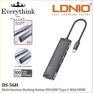 LDNIO DS-56H  6IN1 MULTI-FUNCTION USB-C PD3.0 2.0 DOCKING STATION WITH HDMI 4KHD DATA TRANSMISSION 5
