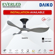 [FREE INSTALLATION] DAIKO *FINEST* DC Ganto 45/52" with Tri-Color LED + Dimmable (Inverter DC Fan)