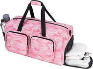 ecosmile Travel Bag Overnight Bag Duffle Weekend Bag for Men,Women Travel Gym Bag with Shoe Compartm