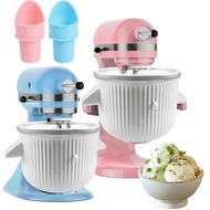 Ice Cream Maker Attachment for Kitchen Aid Stand Mixer, 2 Quart, Ice Cream & Sorbet Gelato Maker Mac