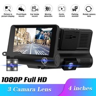 3-Way Record Car Camera Dashcam 64gb Front + Back + Interior Recorder Video Cam Night Vision G Senso