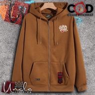 Viral!!! Jaket Zipper Pria Distro Uncle.Clothing Warna Hitam Sablon Slam Dunk - Sweater Resleting -