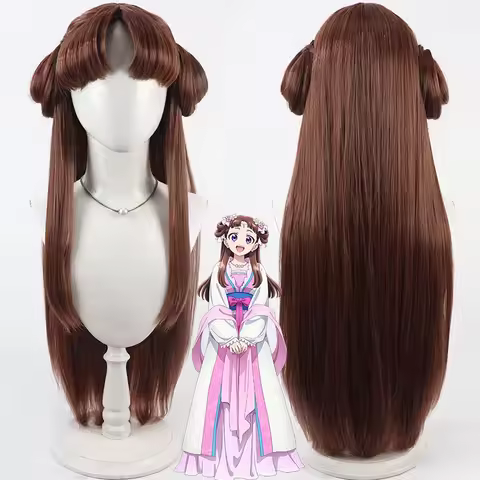 Anime The Apothecary Diaries Lishu Cosplay Wig 80cm Long Straight Brown Heat Resistant Synthetic Hai
