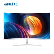 Anmite 22" 75HZ IPS Curved FHD LED Monitor HDMI HDR Ultra-narrow bezel Super Slim And Sleek Design