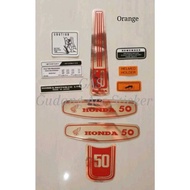 HONDA C50 MOTORCYCLE BODY STICKER STRIPING