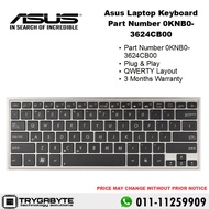 Laptop Asus Keyboard Part Number 0KNB0-3624CB00 / Keyboard Replacement