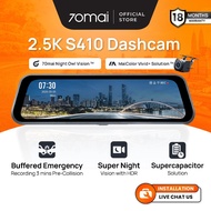 [NEW] 70mai S410 Rearview Dashcam 2.5K Resolution | Supercapacitor | Buffered Emergency Recording | 