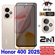 Honor 400 Pro 5G 2IN1 Full Cover Screen Private Tempered Glass For Honor 400 Pro 400Pro Honor400 Lit