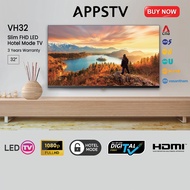 APPSTV VH32 LED FHD 32 Inch Non-Smart TV | Hotel Mode