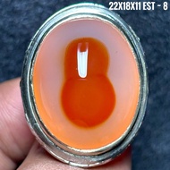 8 NUMBER MOTIF AGATE STONEnatural