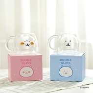 韓國 Joke Bear 玻璃杯 代購 自嘲白熊 2款造型 有手柄玻璃杯 nagano